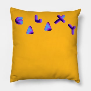 Galaxy gradient color Pillow