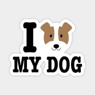 I Love My Dog JACK RUSSELL TERRIER Magnet