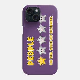 People - One Star. Would Not Recommend - Funny Kawaii Stars Phone Case