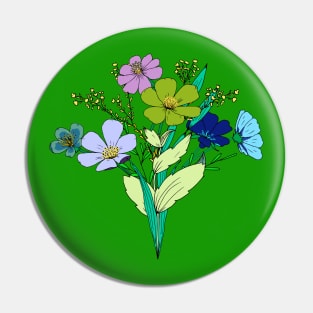 Pastel flower bouquet Pin