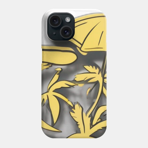 Sunny Beach Escape Graphic Tee Design No. 841 Phone Case by cornelliusy