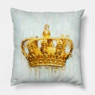 Painted Crown Pillow