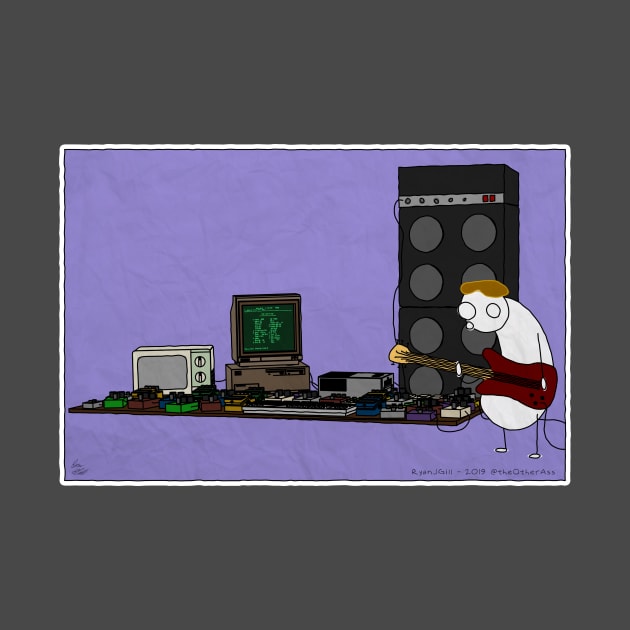 Giant Pedalboard with Computer, Microwave by RyanJGillComics