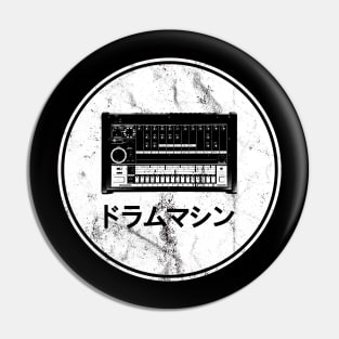 808 Drum Machine White Pin