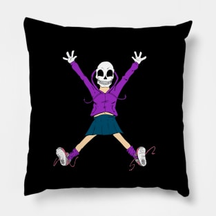 Skull Girl Pillow