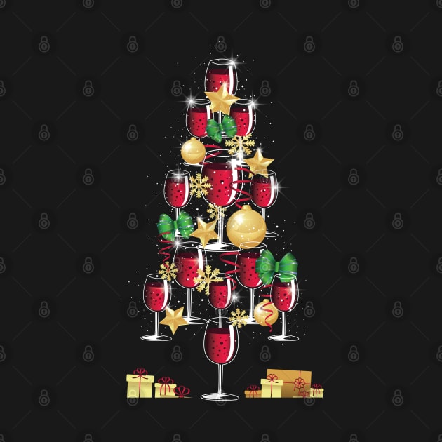 Wine Christmas tree by madeinchorley