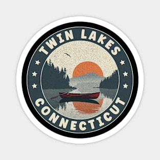 Twin Lakes Connecticut Sunset Magnet