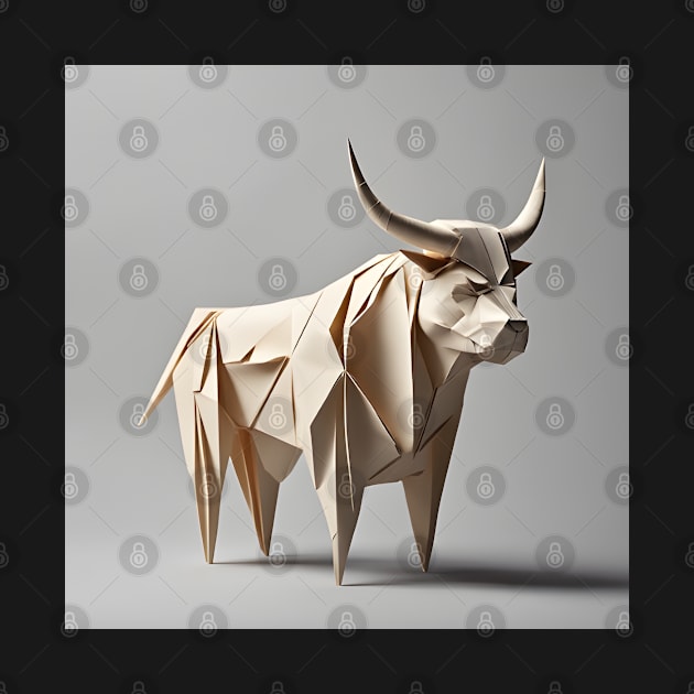 Origami Bull by Dancing Art