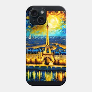 Starry night paris Phone Case