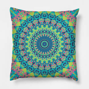 Colorful Boho Mandala Pillow