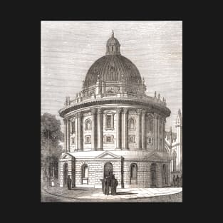 Radcliffe camera, Radcliffe Square, Oxford, England, 19th century scene T-Shirt