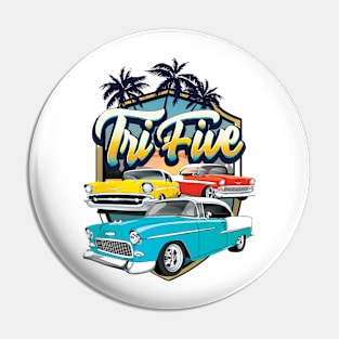 Chevrolet Bel Air Chevy BelAir Trifive Muscle Car Pin