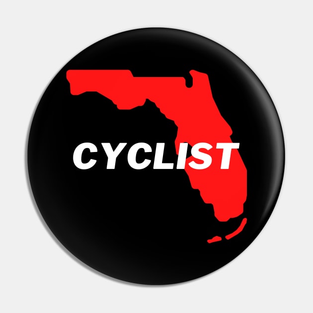 Florida Cyclist Shirt, Florida Cycling T-Shirt, Sunshine State Cycling, Florida Cycling, Florida Cyclist, Florida Cyclist Gift Pin by CyclingTees