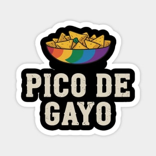 Pico De Gayo LGBT Rainbow Magnet