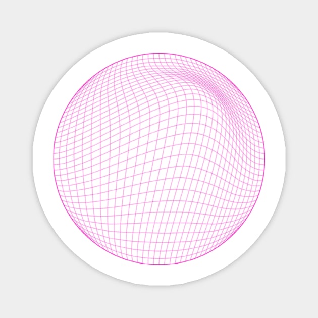 wrapped pink grid Magnet by stupidpotato1