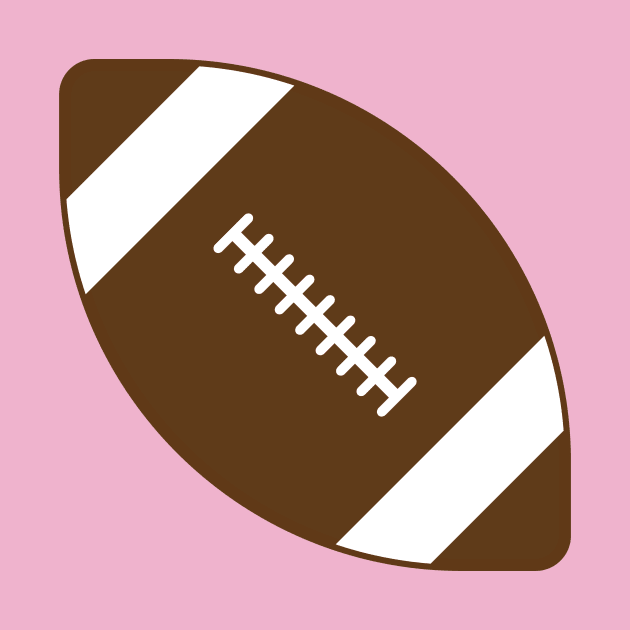 Pink Football by College Mascot Designs