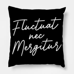 Fluctuat Nec Mergitur tossed by the waves Paris Motto Pillow