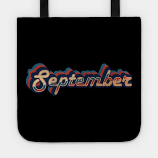 september - vintage retro 70s future b Tote