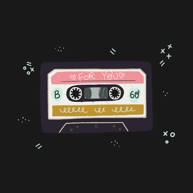 Old cassette tapes pattern by TashaNatasha