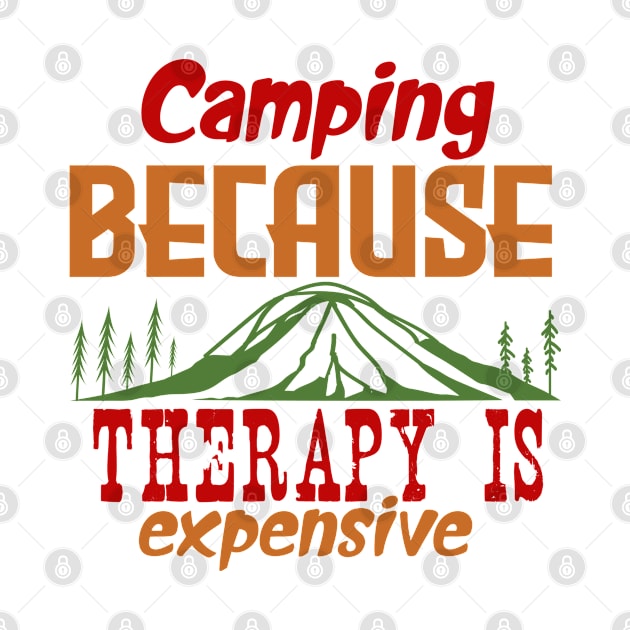 Camping because therapy is expensive by Dasart