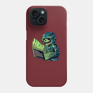 Funny Hacker illustration Phone Case