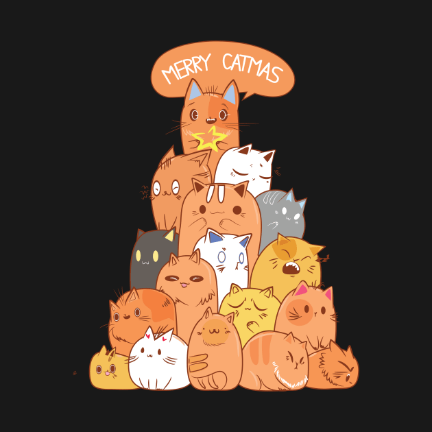 Catmas Xmas Tree by avshirtnation