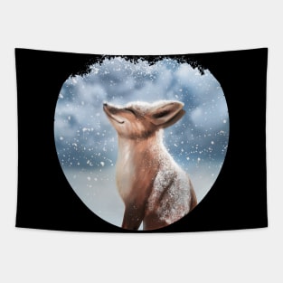 Snowy Fox Tapestry