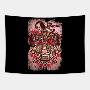 Overlook Hotel Vibes Embrace the Eerie Atmosphere and Iconic Moments of Shining on a Tee Tapestry