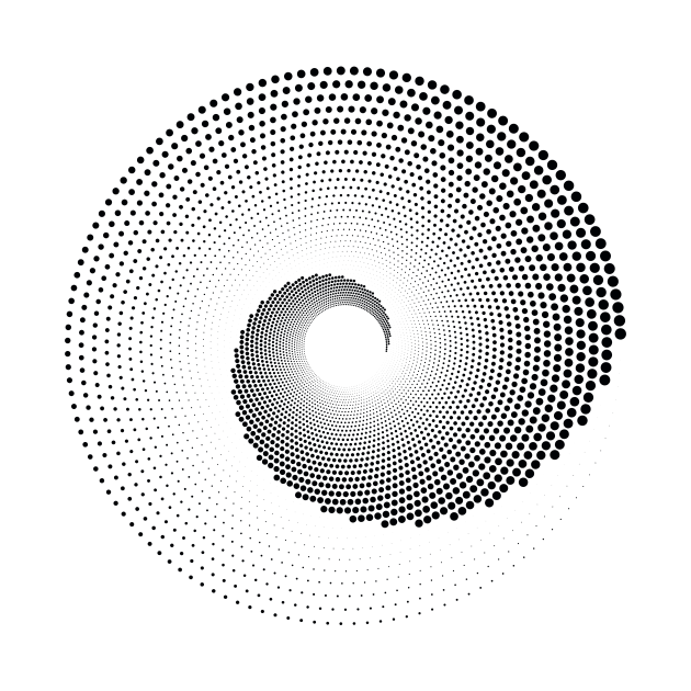 Spiral art black on white by goingplaces