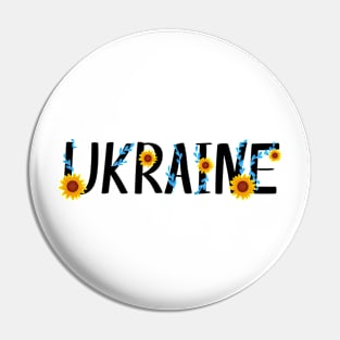 Floral Ukraine Pin