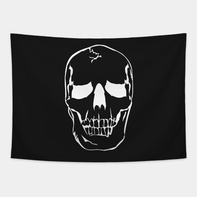 skull Tapestry by BeAwesomeApparel