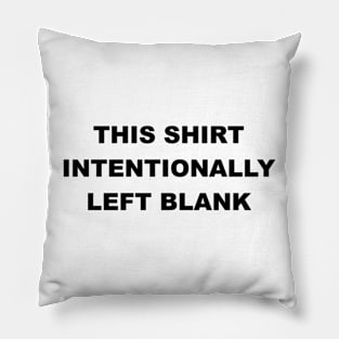 Blank shirt Pillow