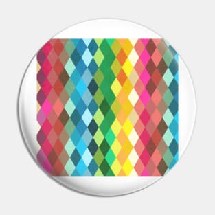 Diamond Color Spectrum Pattern Pin