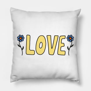 LOVE FLOWERS | Julia Healy Pillow