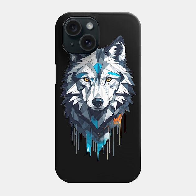 Abstract Wolf Phone Case by Voodoo Production