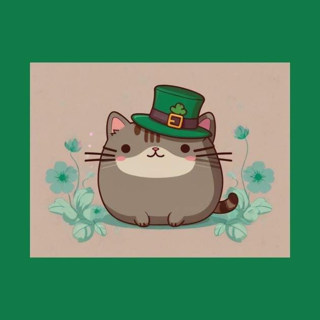 St. Patrick's day pusheen by Love of animals