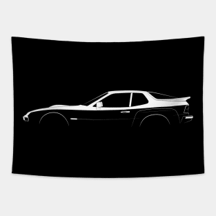 Porsche 924 Carrera GTS Silhouette Tapestry