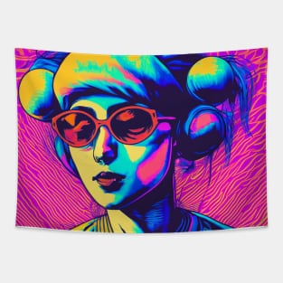 psychedelic girl Tapestry