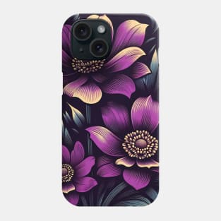 Pink Floral Illustration Phone Case