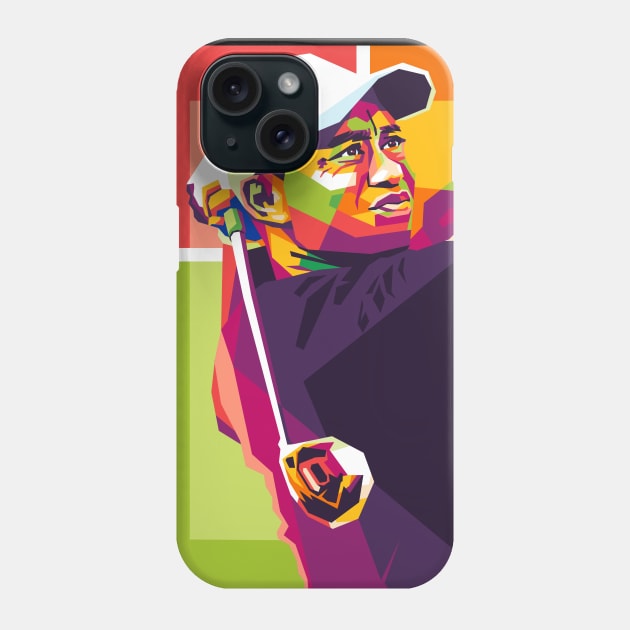 tiger woods wpap Phone Case by cool pop art house