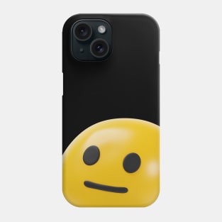 Neutral Face Emoji v2 Phone Case