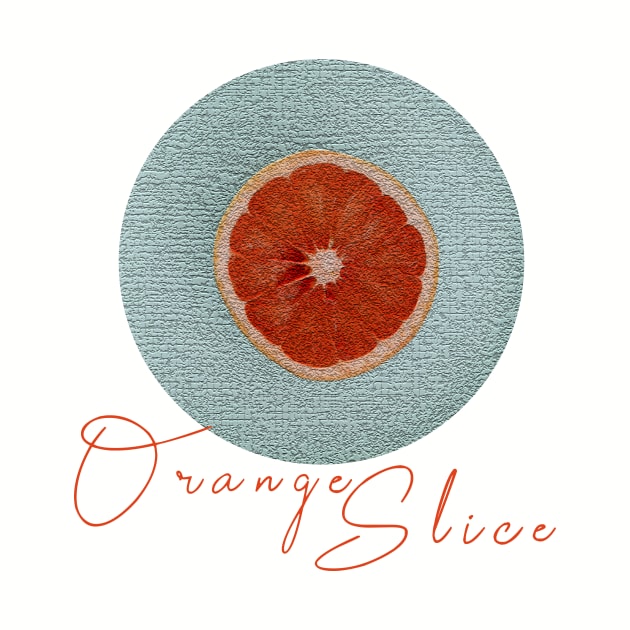 Orange Slice T-Shirt by DesignTuts