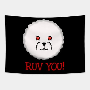 Love You! Bichon Frise Tapestry