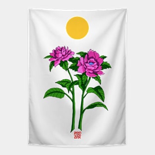 Flower Sunset V2 Tapestry