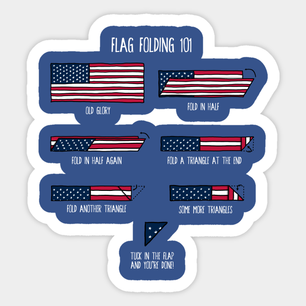 fold american flag step step