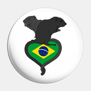 Gerbil Brazil (dark) Pin