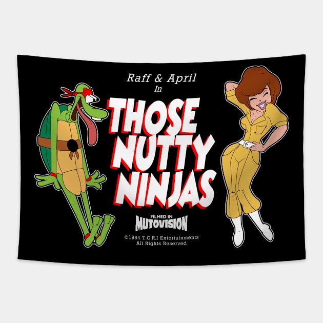 Those Nutty Ninjas Tapestry by boltfromtheblue