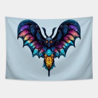 Creepy Goth Moth design Tapestry