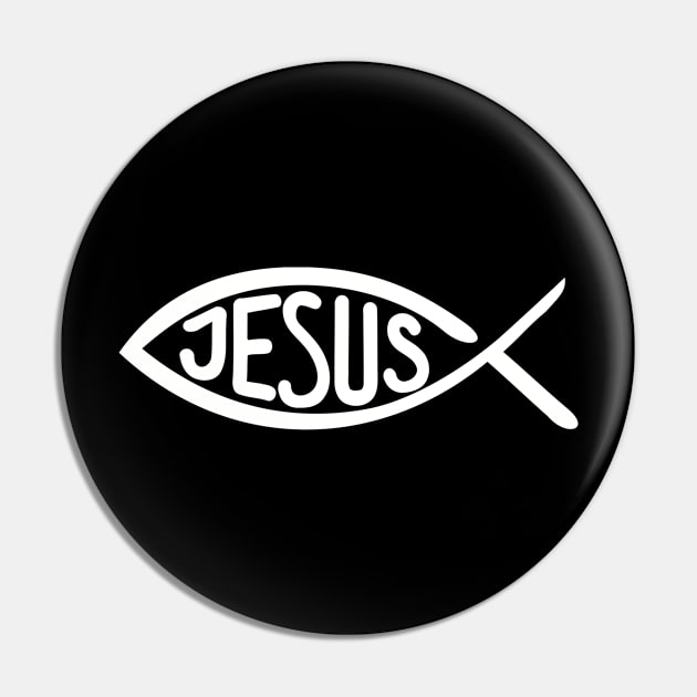 Jesus Fish Pin by Designzz