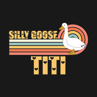 Vintage Retro Sunset Silly Goose Titi T-Shirt